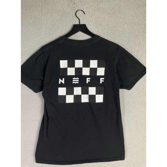 Neff Men's Black Graphic Surf Skate Beach Tee Shirt Size M - Picture 3 of 6